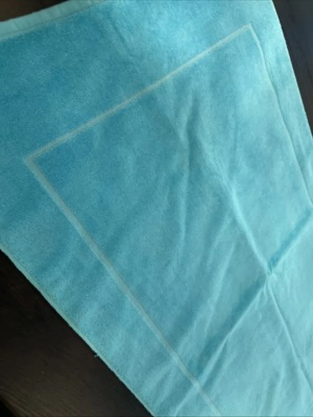Martex Bathmat Made In USA Cotton Light Blue 34.5” X 20” NEW Please READ